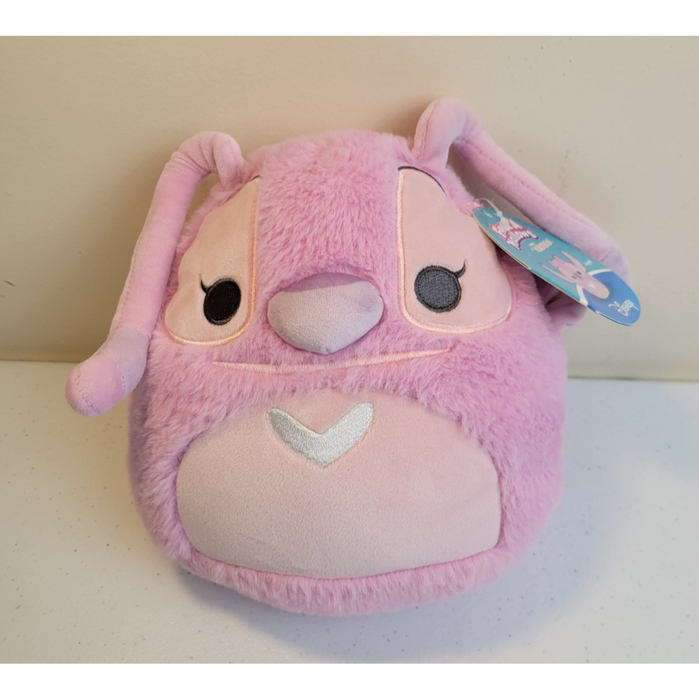 Squishmallow Fuzz-A-Mallows Angel Plush Stuffed Toy Pink Lilo & Stitch Soft Cute